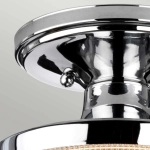 Półplafon Dublin – 1 źródło światła – Polerowany chrom QZ-DUBLIN-SF-PC Elstead Lighting
