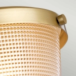 Półplafon Dublin – 1 źródło światła – Malowany naturalny mosiądz QZ-DUBLIN-SF-PNBR Elstead Lighting