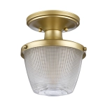 Półplafon Dublin – 1 źródło światła – Malowany naturalny mosiądz QZ-DUBLIN-SF-PNBR Elstead Lighting