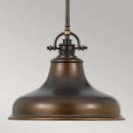 Lampa wisząca Emery – 1 źródło światła – Brąz palladiański QZ-EMERY-P-M-PN Elstead Lighting