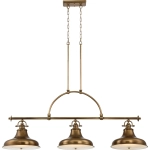 kinkiecik.pl Podłużna lampa wisząca Emery – 3 źródła światła – Stary mosiądz QZ-EMERY3P-WS Elstead Lighting