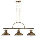 Podłużna lampa wisząca Emery – 3 źródła światła – Stary mosiądz QZ-EMERY3P-WS Elstead Lighting