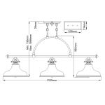Podłużna lampa wisząca Emery – 3 źródła światła – Stary mosiądz QZ-EMERY3P-WS Elstead Lighting