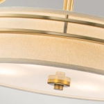 Lampa wisząca Gotham – 4 źródła światła – Szczotkowany mosiądz QZ-GOTHAM-P-BB Elstead Lighting