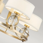 Żyrandol Gotham – 4 źródła światła – Szczotkowany mosiądz QZ-GOTHAM4-BB Elstead Lighting