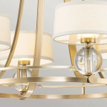 Żyrandol Gotham – 4 źródła światła – Szczotkowany mosiądz QZ-GOTHAM4-BB Elstead Lighting