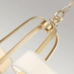 Żyrandol Gotham – 4 źródła światła – Szczotkowany mosiądz QZ-GOTHAM4-BB Elstead Lighting