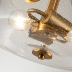 Półplafon Hollister – 2 źródła światła – Szczotkowany mosiądz QZ-HOLLISTER-SF-BB Elstead Lighting