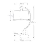Lampa stołowa Jenkins – 1 źródło światła QZ-JENKINS-TL-PN Elstead Lighting