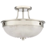 Półplafon Mantle – 2 źródła światła – Polerowany nikiel QZ-MANTLE-SF-IS Elstead Lighting