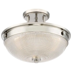 Półplafon Mantle – 2 źródła światła – Polerowany nikiel QZ-MANTLE-SF-IS Elstead Lighting