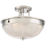 Półplafon Mantle – 2 źródła światła – Polerowany nikiel QZ-MANTLE-SF-IS Elstead Lighting
