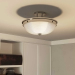 Półplafon Mantle – 2 źródła światła – Polerowany nikiel QZ-MANTLE-SF-IS Elstead Lighting