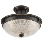 Półplafon Mantle – 2 źródła światła – Palladiański brąz QZ-MANTLE-SF-PN Elstead Lighting