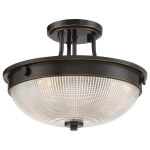 Półplafon Mantle – 2 źródła światła – Palladiański brąz QZ-MANTLE-SF-PN Elstead Lighting