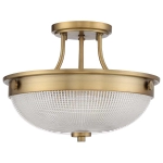 Półplafon Mantle – 2 źródła światła – Stary mosiądz QZ-MANTLE-SF-WS Elstead Lighting
