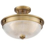 Półplafon Mantle – 2 źródła światła – Stary mosiądz QZ-MANTLE-SF-WS Elstead Lighting