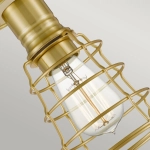 Półplafon Mixon – 1 źródło światła – Szczotkowany mosiądz QZ-MIXON-SF-BB Elstead Lighting