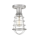 Półplafon Mixon – 1 źródło światła – Szczotkowany nikiel QZ-MIXON-SF-BN Elstead Lighting