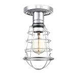 Półplafon Mixon – 1 źródło światła – Polerowany chrom QZ-MIXON-SF-PC Elstead Lighting
