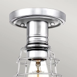 Półplafon Mixon – 1 źródło światła – Polerowany chrom QZ-MIXON-SF-PC Elstead Lighting