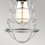 Półplafon Mixon – 1 źródło światła – Polerowany chrom QZ-MIXON-SF-PC Elstead Lighting