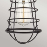 Półplafon Mixon – 1 źródło światła – Brąz palladiański QZ-MIXON-SF-PN Elstead Lighting
