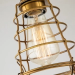 Półplafon Mixon – 1 źródło światła – Postarzany mosiądz QZ-MIXON-SF-WS Elstead Lighting