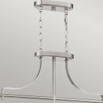 Podłużna lampa wisząca Trilogy – 3 źródła światła – Szczotkowany nikiel QZ-TRILOGY-ISLE-BN Elstead Lighting