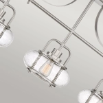 Podłużna lampa wisząca Trilogy – 3 źródła światła – Szczotkowany nikiel QZ-TRILOGY-ISLE-BN Elstead Lighting