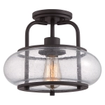 kinkiecik.pl Półplafon Trilogy – 1 źródło światła – Stary brąz QZ-TRILOGY-SF-S Elstead Lighting
