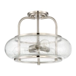 Półplafon Trilogy – 3 źródła światła – Szczotkowany nikiel QZ-TRILOGY-SFM-BN Elstead Lighting