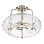 Półplafon Trilogy – 3 źródła światła – Szczotkowany nikiel QZ-TRILOGY-SFM-BN Elstead Lighting
