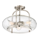 Półplafon Trilogy – 3 źródła światła – Szczotkowany nikiel QZ-TRILOGY-SFM-BN Elstead Lighting