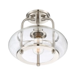 Półplafon Trilogy – 1 źródło światła – Szczotkowany nikiel QZ-TRILOGY-SFS-BN Elstead Lighting