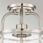 Półplafon Trilogy – 1 źródło światła – Szczotkowany nikiel QZ-TRILOGY-SFS-BN Elstead Lighting