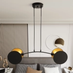Lampa wisząca MOTIF 2 BLACK/GOLD 1325/2 EMIBIG Lighting