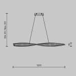 Lampa wisząca Krone P097PL-L36BS3K Maytoni - zdjęcie dodatkowe 8