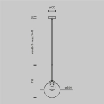 Lampa wisząca Basic form MOD521PL-01G3 Maytoni - zdjęcie dodatkowe 5
