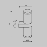 Kinkiet Focus Design C069WL-02B Maytoni - zdjęcie dodatkowe 5