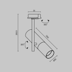 Lampa szynowa Elti Unity GU10 1x10W TR005-1-GU10-W Maytoni - zdjęcie dodatkowe 3