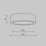 Plafon Ceiling Lamp Bergamo MOD617CL-04GR Maytoni - zdjęcie dodatkowe 6