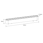 Reflektor Magnetic Slim Zing 12W LED 4000K biały LP-636-MAG SLIM 12W 4WH Light Prestige