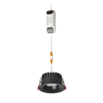 FLEUR IP54 DIMM wpuszczana czarna 230V LED 15W 60° IP54 3000K Rendl light studio R14233 - zdjęcie produktu