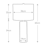 Lampa stołowa Ripple – 1 źródło światła – Czarna RIPPLE-TL-BLK Elstead Lighting