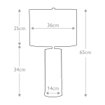 Lampa stołowa Ripple – 1 źródło światła – Biała RIPPLE-TL-WHT Elstead Lighting