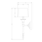 KINKIET ZUMA LINE CLOE WALL RLB94875-1 WH --- wysyłka 24 H ----