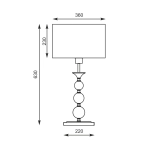 LAMPA STOŁOWA REA czarna RLT93163-1GB REA Zuma Line --- wysyłka 24H ----