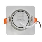Ruchome kwadratowe oczko podtynkowe Plus białe LED CCT LP-1506/1RS WH Square Light Prestige