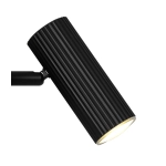 Ryflowany kinkiet Vico - czarny 2612591003 Nordlux